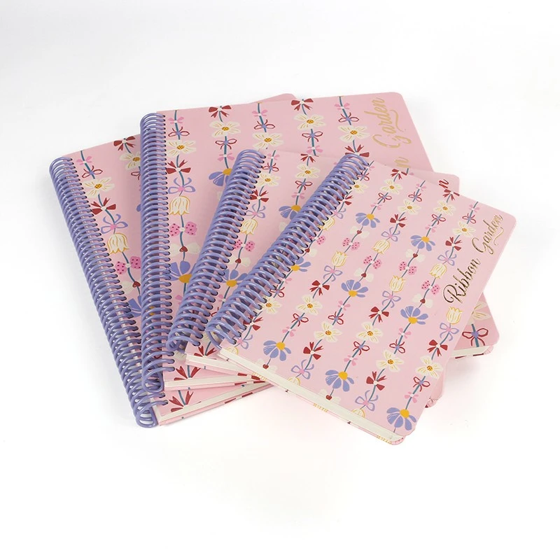 A4 Hardcover Spiral Binding Notebook With Paper Cover 100 Sheets Custom Design For Students-Gift Journal price