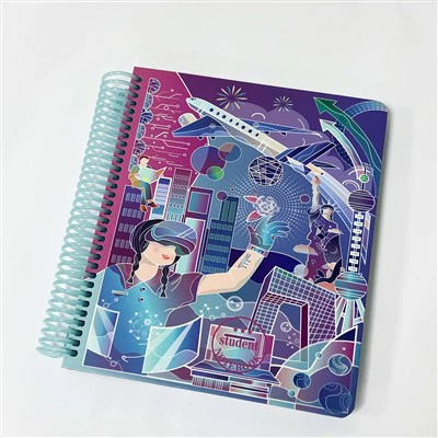 A5 Spiral Notebook HardCover personalizable 80 páginas forradas Planificador de bobina de mascotas OEM/ODM para estudiantes y empresas